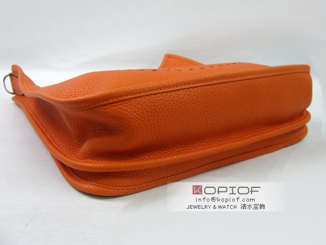 エルメス エヴリン スーパーコピーPM トリヨンクレマンス オレンジ(シルバー金具) her130